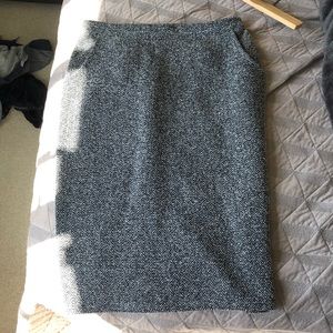 Leith Herringbone Midi Skirt